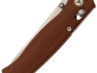 Складной нож SRM Medal 255L-MN, сталь 10Cr15MoV, рукоять микарта, коричневый