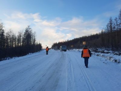 В Томпонском районе Якутии сдается отремонтированный участок автодороги «Яна»