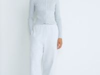 Кардиган на молнии для девочек, Серый