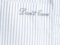 Рубашка в полоску с вышивкой, Серый