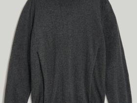 Джемпер из шерсти и хлопка с округлой горловиной