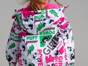 Куртка текстильная с полиуретановым покрытием для девочек (ветровка)