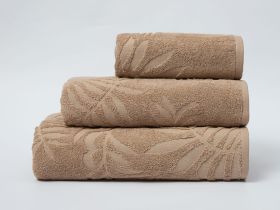 Полотенце махровое Tropico, бежевое