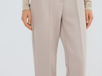 Зауженные книзу брюки, Бежевый