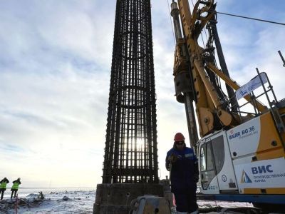 Первые сваи Ленского моста успешно прошли штамповые испытания