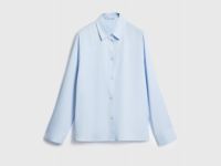 Блузка из лиоцелла, Голубой