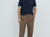 Поло из плотного пике, Синий