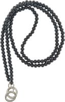 Шнурок Krutoff Бусы для телефона и ключей 1,1 м Чёрный