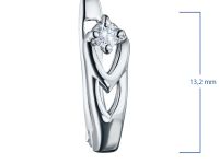 Серьги из белого золота с бриллиантами э0901сг06210502