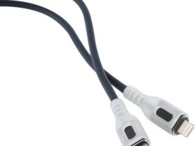 Кабель Red Line pro Shimmer USB-C / Apple Lightning 1 м Чёрный