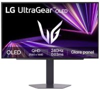 Монитор 27" LG UltraGear 27GX704A-B 2560x1440 LED, 16:9, OLED, 275cd, 1.5М:1, 0,03ms(GTG), 178/178, DP, HDMI, USB, audio, 240Hz, tilt, HAS, pivot, sw