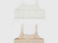 Топ для девочек, 2 шт., Бежевый