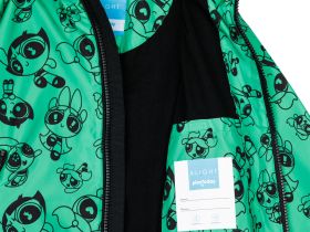 Куртка текстильная с полиуретановым покрытием для девочек (ветровка)