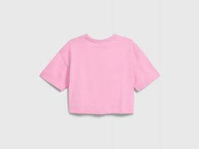 Свободная футболка для девочек, Розовый