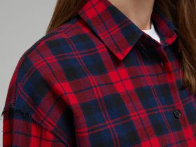 Рубашка оверсайз из хлопковой фланели