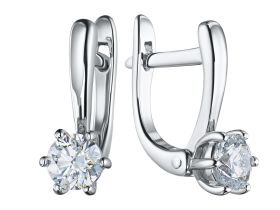 Серьги из белого золота э4712сг04184100
