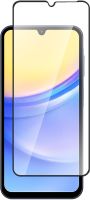 Защитное стекло BoraSCO для Samsung Galaxy A15 с чёрной рамкой