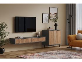 Тумба Леванте 87x86 Графитовый