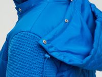 Утепленная куртка с вязаными рукавами