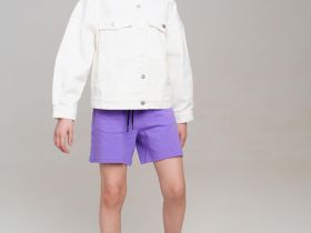 Куртка текстильная джинсовая для девочек