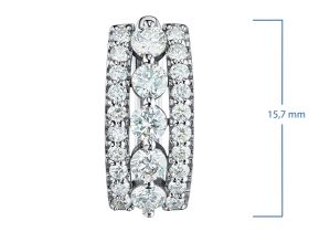 Серьги из белого золота с бриллиантами э4701сг02210925