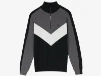 Мужской ретро свитер Lacoste Regular Fit на молнии