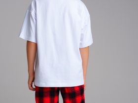 Комплект для мальчиков: фуфайка (футболка) трикотажная, шорты текстильные