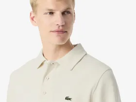 Мужская толстовка Lacoste с воротником-поло из хлопка