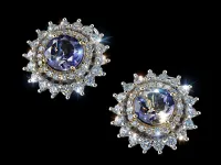 Серьги из белого золота с иолитами э4884сг04250363_white