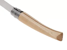 Нож складной филейный Opinel №8, нержавеющая сталь, рукоять бук
