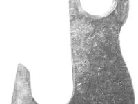 Держатель заднего переключателя &quot;петух&quot; Meta №75 фрезерованный (серебристый)