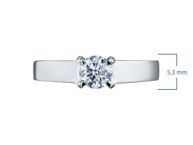 Классическое кольцо из белого золота э4712кц01090500_white