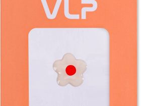 Наклейка VLP 3D белый цветок