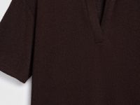 Трикотажное поло из вискозы, Коричневый