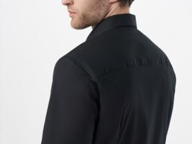 Базовая рубашка с коротким рукавом, Черный