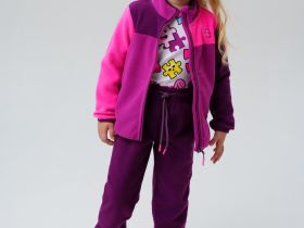 Комплект трикотажный для девочек: толстовка, брюки