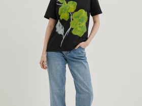 Футболка из хлопка с принтом