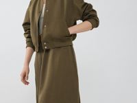 Бомбер изо льна, Зеленый