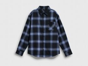 Рубашка из фланели для мальчиков, Синий