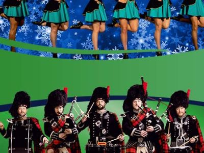 Большое Рождественское Шоу. Оркестр волынщиков City Pipes и ансамбль ирландского танца Celtic Wind.