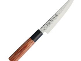 Нож кухонный универсальный Kanetsune, сталь DSR1K6, рукоять pakka wood