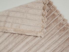 Плед Soft strip, светло-бежевый