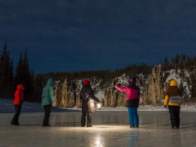 Зима на реке Синяя. Синские Столбы
