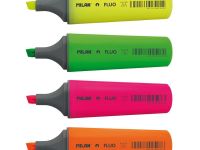 Набор текстовыделителей Milan "Fluo" 4 цв 5 мм европодвес