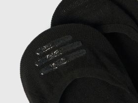 Носки-подследники из хлопка, 2 пары, Черный