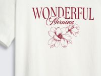 Футболка с принтом, Белый