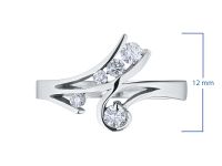 Классическое кольцо из белого золота с бриллиантами э4001кц05102000