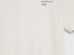 Футболка с текстовой вышивкой, Белый