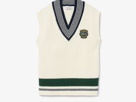 Хлопковая жилетка для тенниса Lacoste унисекс