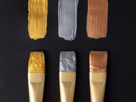 Набор гуаши Малевичъ, 3 цвета по 30 мл, металлик